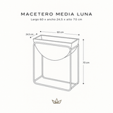 Macetero Media Luna