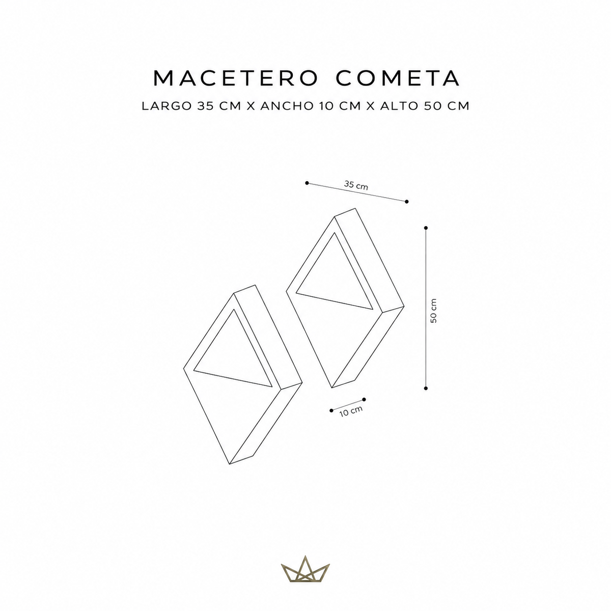 Macetero Cometa